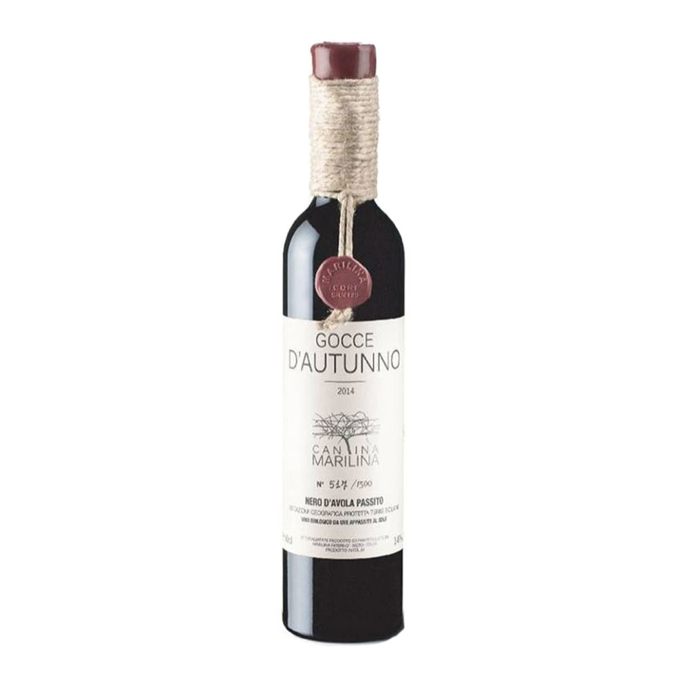 Gocce d'Autunno Enoteca Randazzo | Vino Nero D’avola Passito Gocce d'Autunno | Cantina Marilina